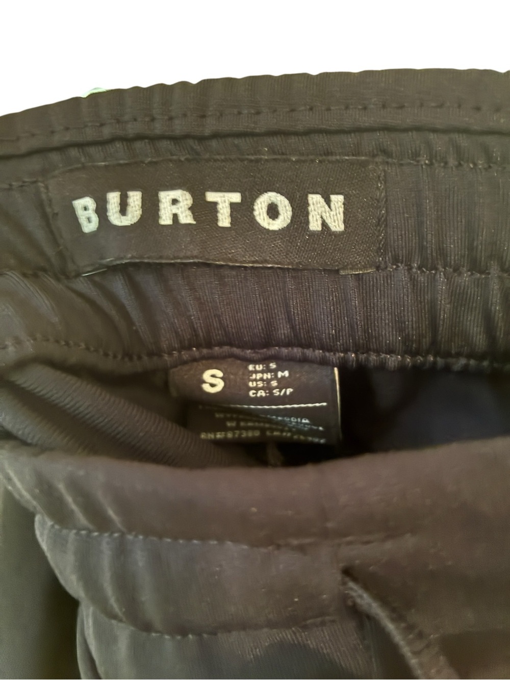 Burton Multipath Jogger Pants Men's Size S Black EUC - Picture 2 of 4